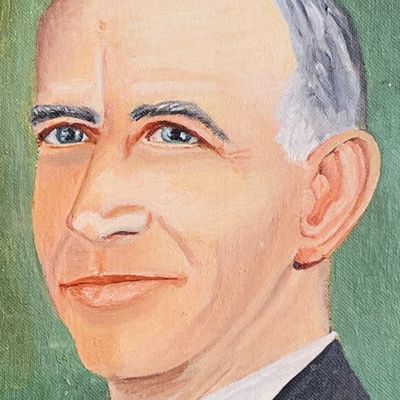 Original 1960's Oil painting of cool looking man - Picture 14 of 17